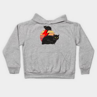 Cat black power-dualisme-in-the-moon2 Kids Hoodie